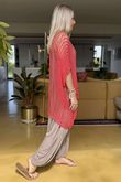 Made in Italy Seville Cotton Summer Knit Top Watermelon 